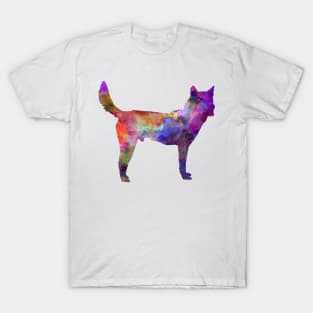 Korea Jindo Dog in watercolor T-Shirt